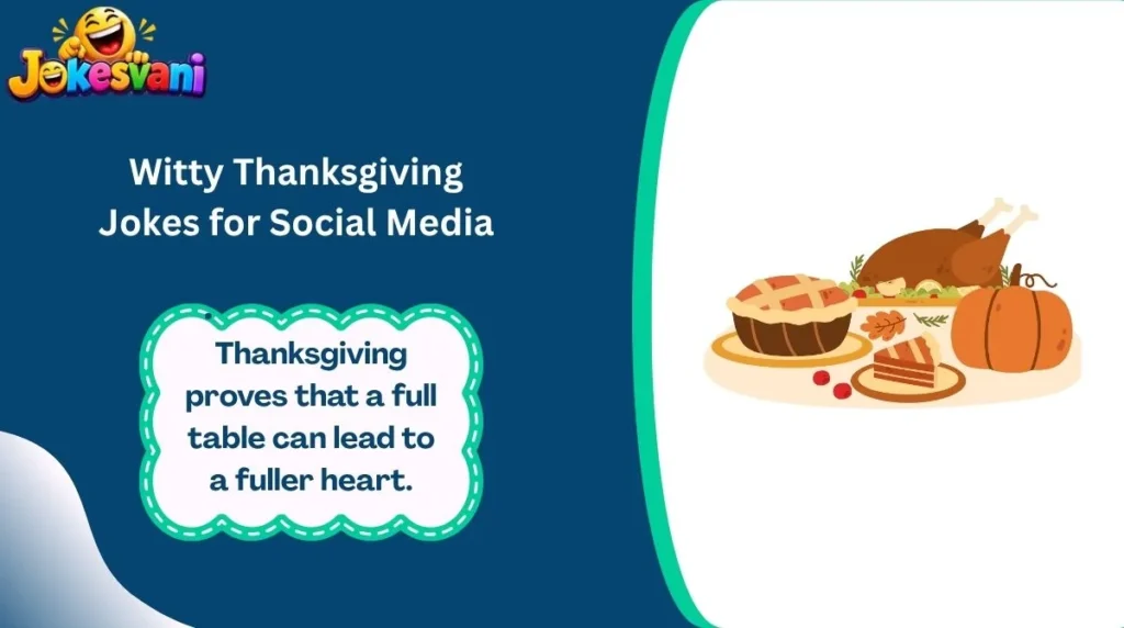 Witty Thanksgiving Jokes for Social Media