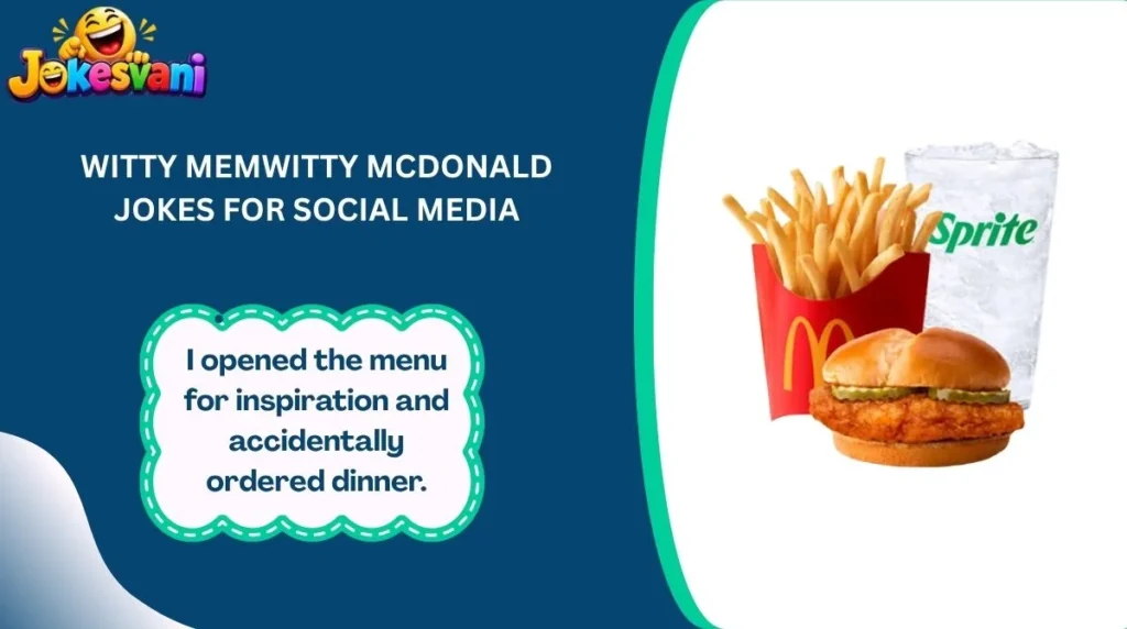 Witty McDonald Jokes for Social Media