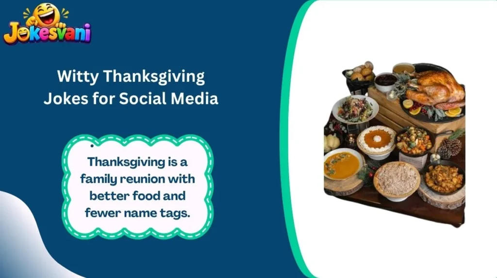 Witty Thanksgiving Jokes for Social Media